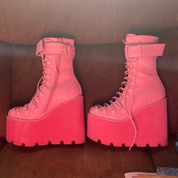 Dolls Kill Shoes Sugar Thrillz Bubblegum Traitor Boots Dolls Kill
